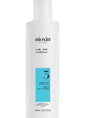 Nioxin System 3 Scalp + Hair Conditioner – White Bottle with Blue Label